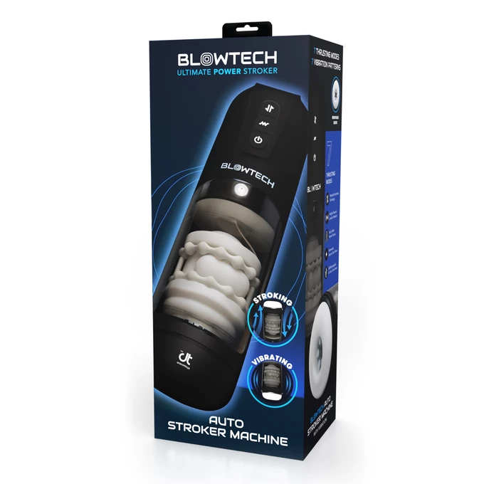 Blowtech Auto Stoker Machine - Automatický masturbátor s funkciou tlačenia