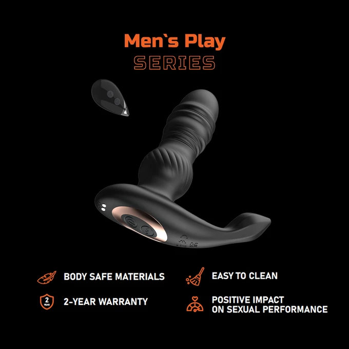 Erospace Men's Play B4 - Masážny prístroj na prostatu s posuvným pohybom