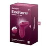 Satisfyer Exciterrr Berry - Vibrátor typu Lay-On, s pohyblivou guľôčkou stimulujúcou klitoris