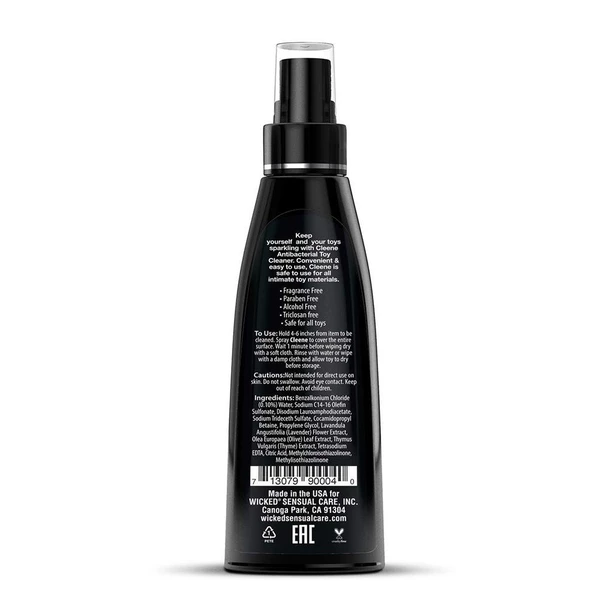 Wicked Sensual Care Anti Bacterial Toy Cleaner 120Ml - Spray czyszczący do seks zabawek
