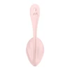 Satisfyer Ribbed Petal - Vibrujúce vajíčko, ovládané diaľkovým ovládaním a aplikáciou, svetloružový