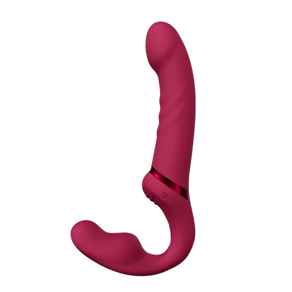 Lovense Lapis - Elastický, dvojitý vibrátor Strap-On