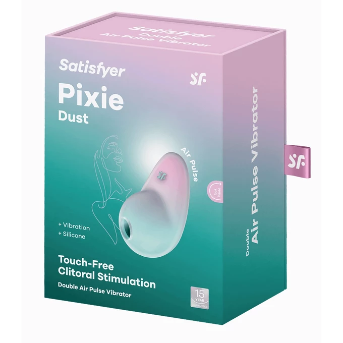 Satisfyer Pixie Dust, Pink - Mint - Vibrátor na klitoris, ružovo-mätový