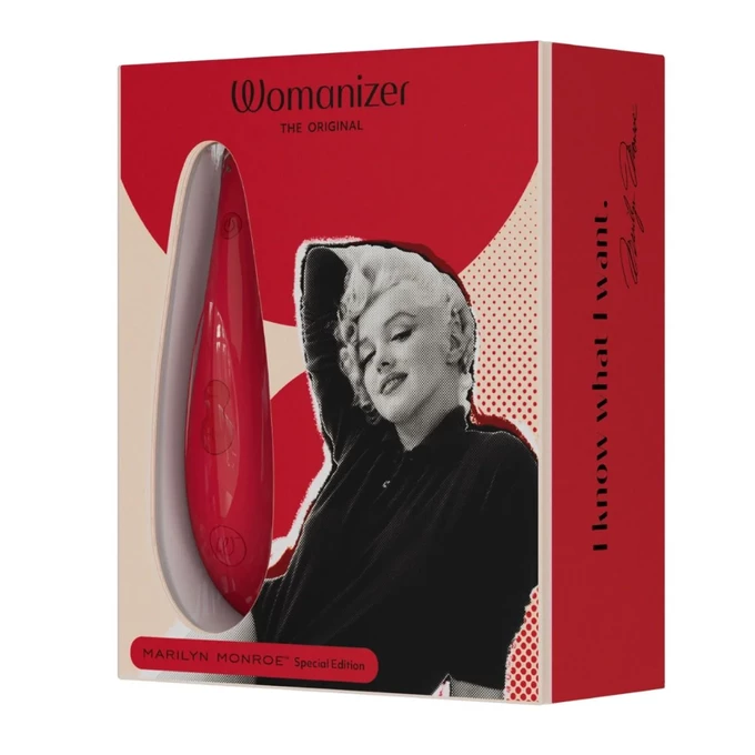 Womanizer Marilyn Monroe Classic 2, Vivid Red - Masážny prístroj na klitoris, červený