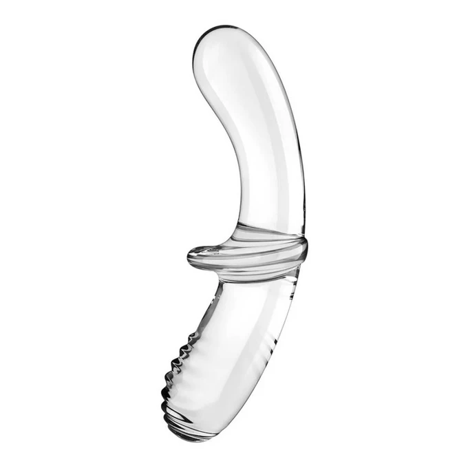 Satisfyer Double Crystal - Obojstranné dildo, priehľadné