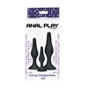 TOYJOY Curvy Companions Kit 3Pcs Black - Zestaw korków analnych