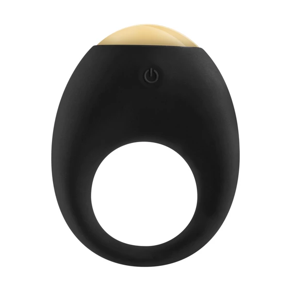 TOYJOY Eclipse Vibrating Cock Ring Black - Wibrujący pierścień erekcyjny