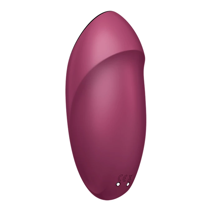 Satisfyer Tap &amp; Climax 1 Red - Vibrátor na klitoris, červený