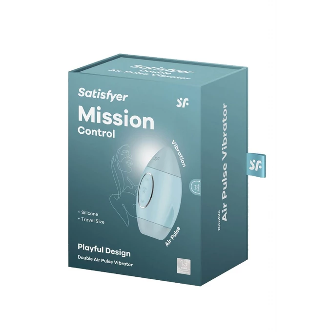 Satisfyer Mission Control - Bezdotykový stimulátor klitorisu, modrý