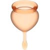 Satisfyer Feel Good Menstrual Cup orange - Menštruačný kalíšok