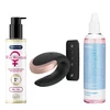 Sada Satisfyer Double Love (Black) - Vibrátor pre páry + gél + dezinfekčný sprej