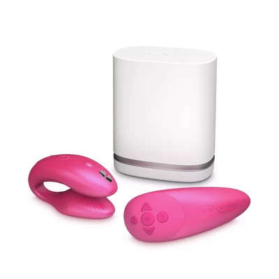 We-Vibe Chorus Cosmic Pink - wibrator dla par sterowany smartfonem, Mataliczny różowy