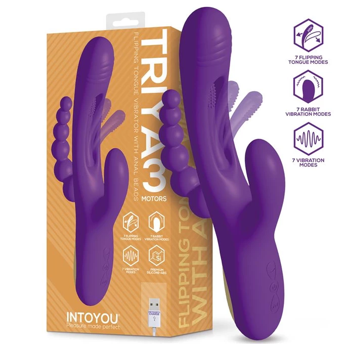 Intoyou Triya Vibe - Vibrator zajac, na trojitú stimuláciu