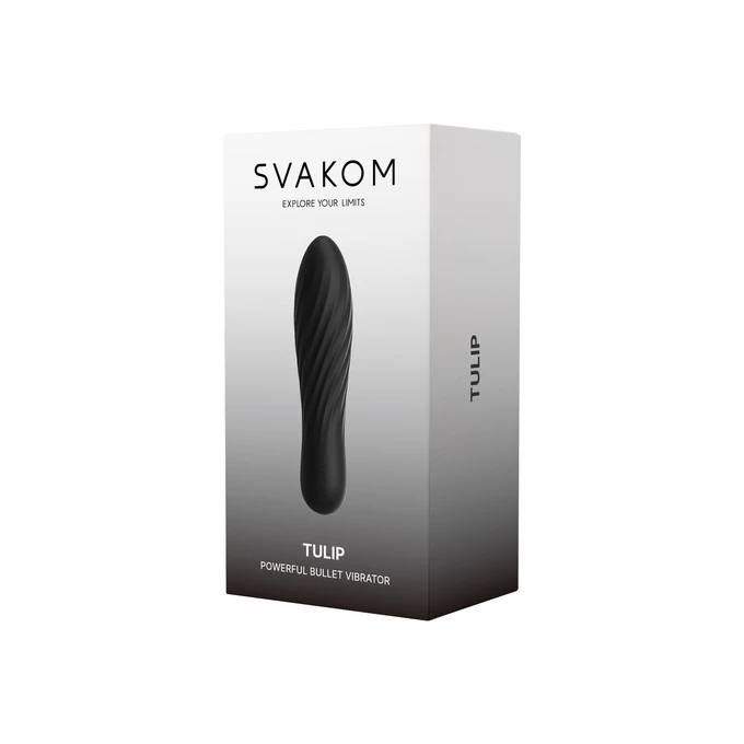 Svakom Tulip Black - Mini vibrátor čierny