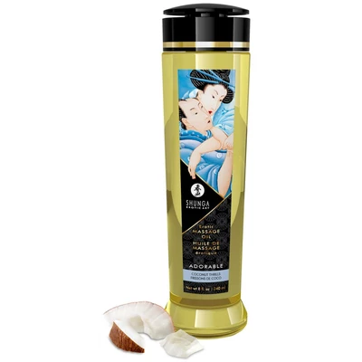Shunga Massage Oil Adorable Coconut Thrills - Olejek do masażu kokosowy