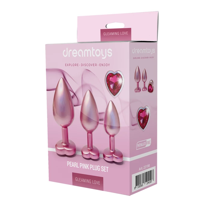 Dream Toys Pearl Pink Plug Set - Sada análnych zátok