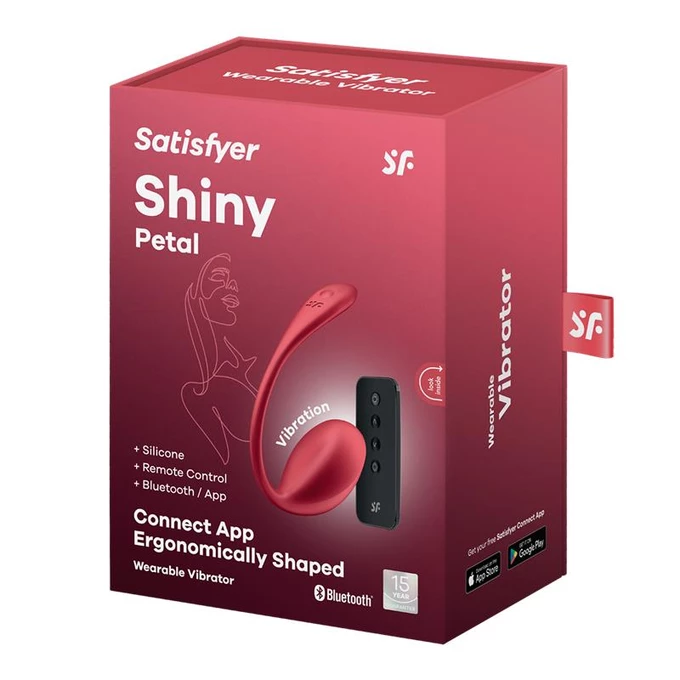 Satisfyer Shiny Petal - Vibrujúce vajíčko, ovládané diaľkovým ovládaním a aplikáciou