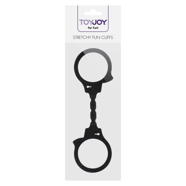 TOYJOY Stretchy Fun Cuffs Black - Kajdanki rozciągliwe
