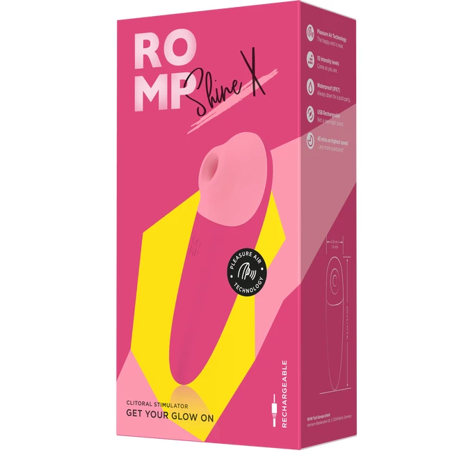 Romp Shine X - Vibrátor na klitoris, ružový