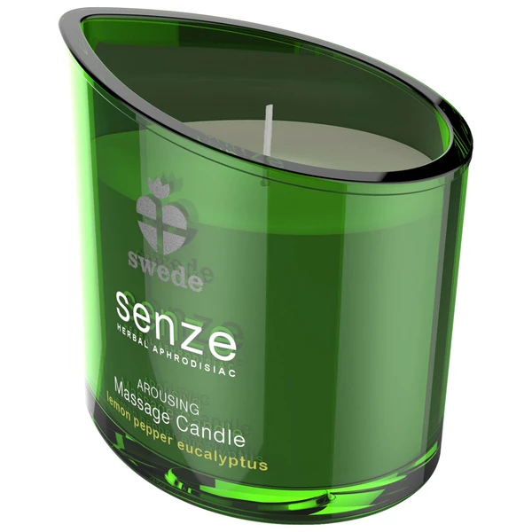 Senze Arousing Massage Candle Lemon Pepper Eucalyptus - Świeca do masażu