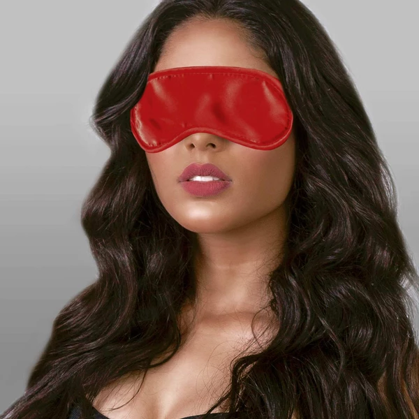 Secret Play Opaska Red Blindfold - Maska na oczy, Czerwony