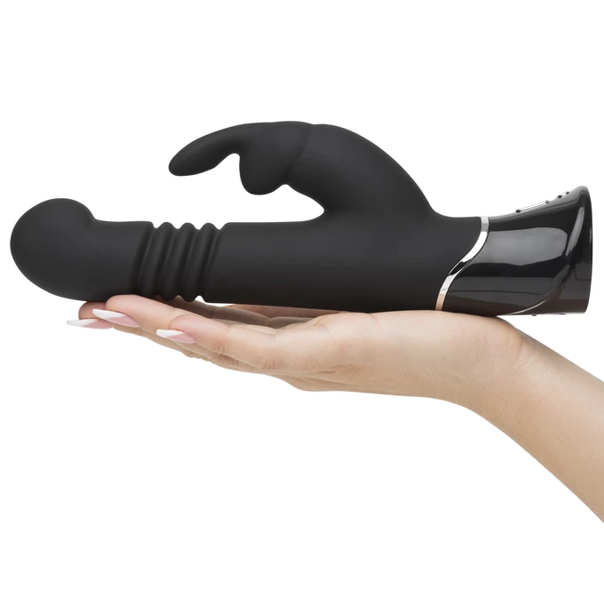 Fifty Shades of Grey Greedy Girl G-Spot Thrusting Rabbit Vibrator- Wibrator króliczek z ruchem pulsacyjnym, Czarny