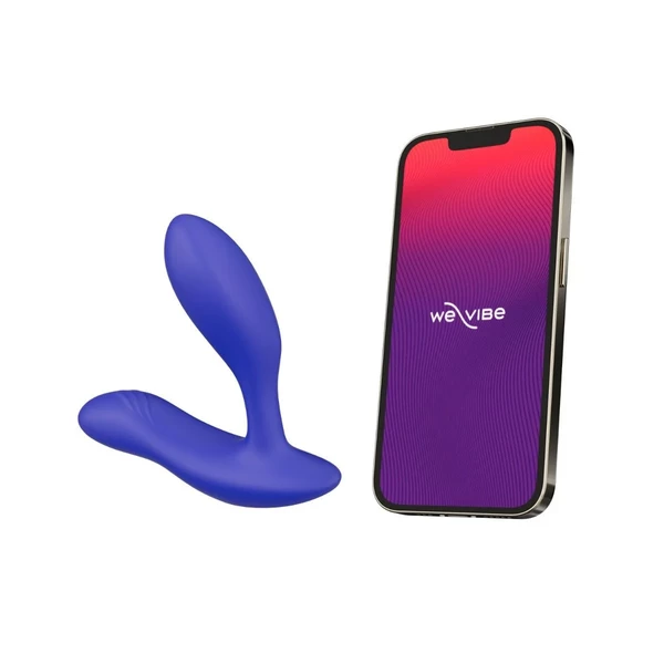 We-Vibe Vector + - vibračný masážny prístroj na prostatu, modrý