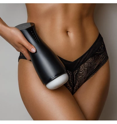 Erospace Men's Play B6 - Odsávací masturbátor s funkciou vyhrievania a vibrácií