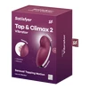 Satisfyer Tap &amp; Climax 2 Red - Klitorisový vibrátor, červený