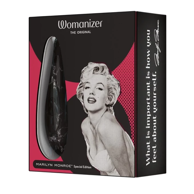 Womanizer Marilyn Monroe Classic 2, Black Marble - Masážny prístroj na klitoris, čierny mramor
