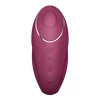 Satisfyer Tap &amp; Climax 1 Red - Vibrátor na klitoris, červený