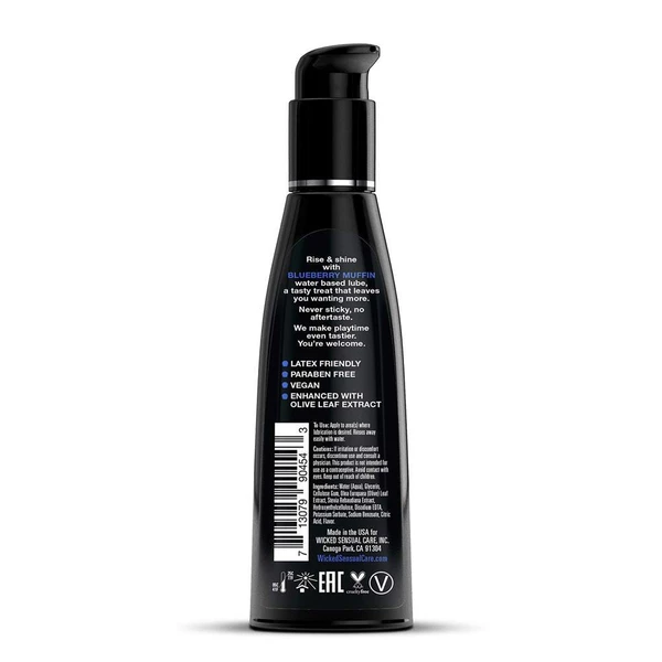 Wicked Sensual Care Aqua Blueberry Muffin Lube 120Ml - Lubrykant smakowy