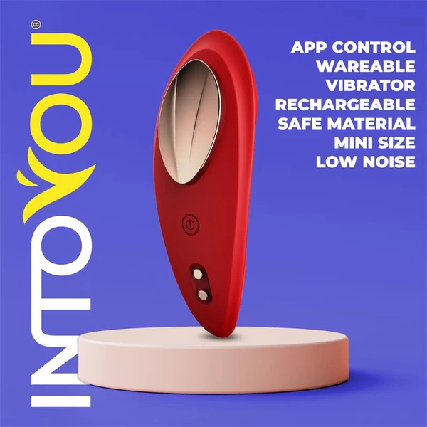 IntoYou Panty Vibrator - Vibrátor na klitoris do spodnej bielizne, červený