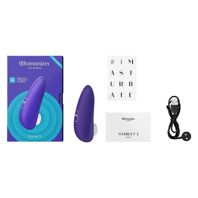 Womanizer Starlet 3 Indigo - Bezkontaktný stimulátor klitorisu, granátový