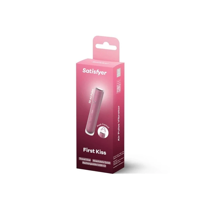 Satisfyer First Kiss -  Mini vibrátor na klitoris, ružová