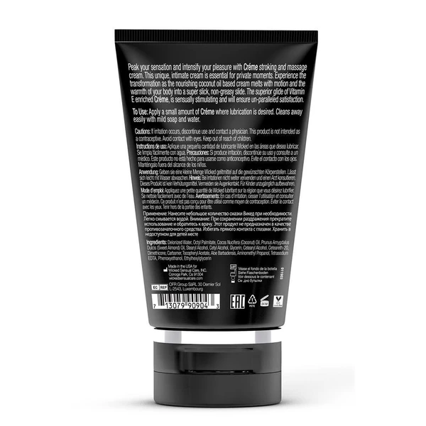 Wicked Sensual Care Masturbation Creme 120Ml - Lubrykant do masturbacji dla Panów