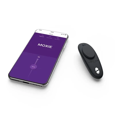 We-Vibe Moxie+ - Vibrátor na klitoris, ovládaný diaľkovým ovládaním alebo aplikáciou