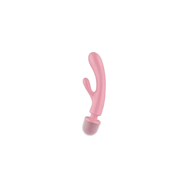 Satisfyer Triple Lover - Trojitý vibrátor, králiček + hůlka, ružový