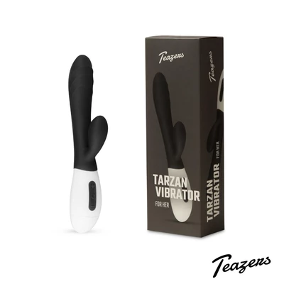 Teazers Tarzan Vibrator - Vibrátor zajačika, čierny