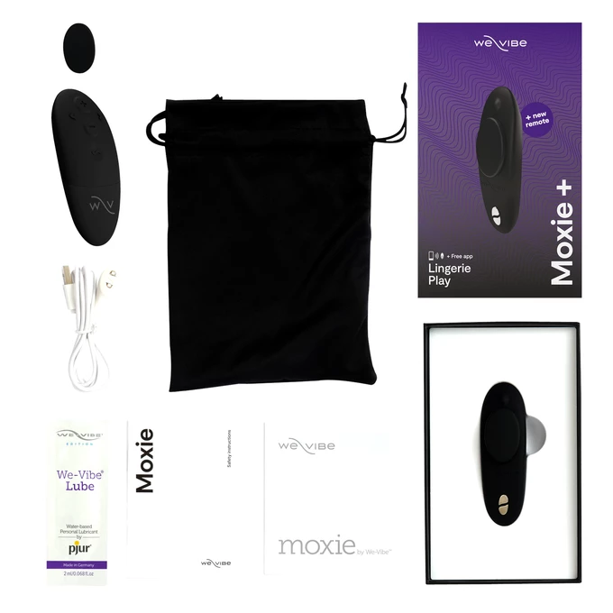 We-Vibe Moxie+ - Vibrátor na klitoris, ovládaný diaľkovým ovládaním alebo aplikáciou