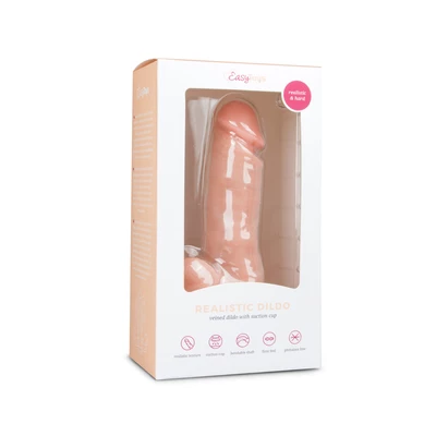 Easy Toys Realistic Dildo 17,5 - Klasické dildo 17,5 cm s prísavkou