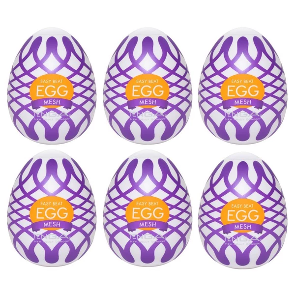 TENGA Egg Mesh Pack Of 6 - Masturbator jajeczko zestaw