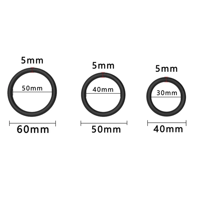 Erospace Men's Play B7 - Zestaw pierścieni erekcyjnych