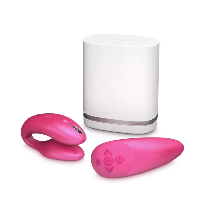 We-Vibe Chorus Cosmic Pink - Vibrátor pre páry ovládaný smartfónom, metalická ružová