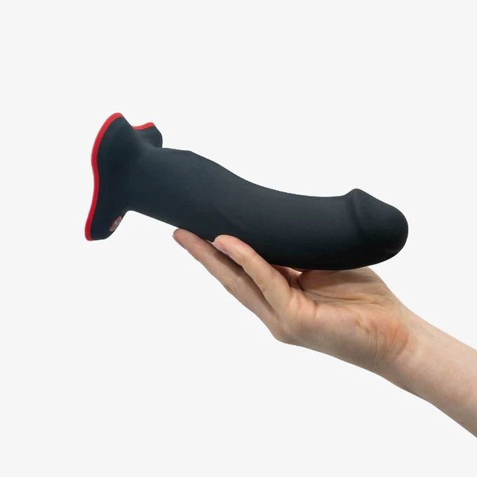 Fun Factory The Boss - Dildo 18 cm, čierna a červená s prísavkou