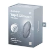 Satisfyer Tap &amp; Climax 1 Blue - Grey - Wibrator łechtaczkowy, Niebiesko - Szary