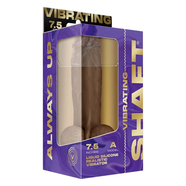 Shaft Vibrating Model Model A 7.5 Inch Oak - Vibračné dildo na diaľkové ovládanie