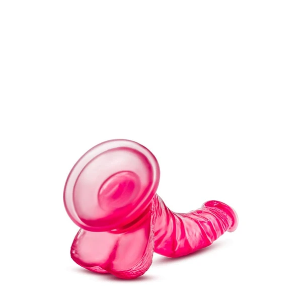B Yours Sweet N hard 7 - Dildo klasyczne z przyssawką, różowe
