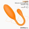 Intoyou Logan - Wibrujące jajeczko sterowane aplikacją, pomarańczowe