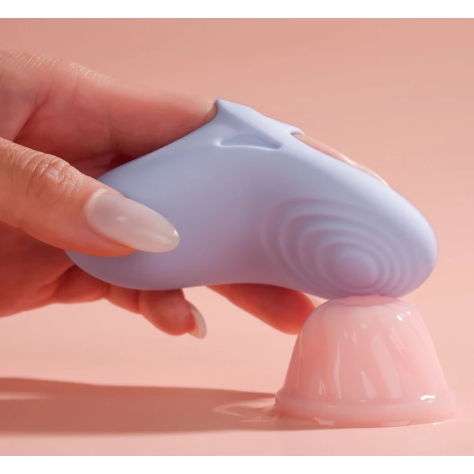 Svakom Echo 2 – Mini vibrátor na prst s odnímateľným puzdrom a funkciou ohrevu, Fialový